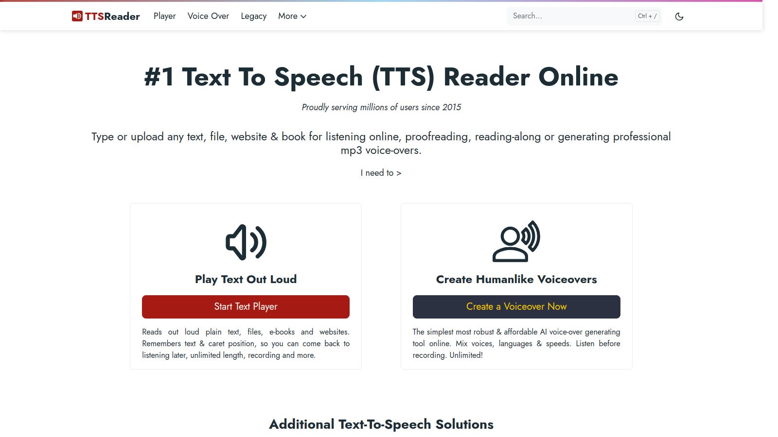 TTSReader Text to Speech: Top Alternatives and Leading Text-to-Speech Solutions